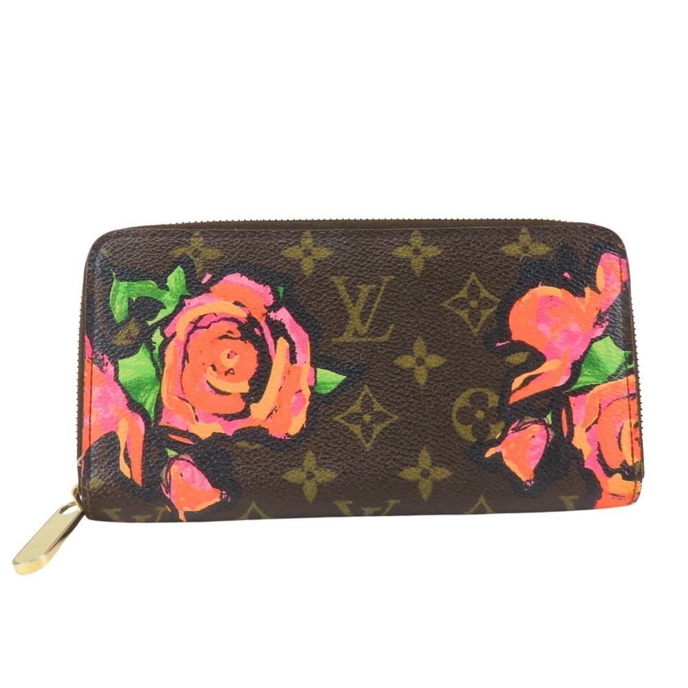 Louis Vuitton Zippy Wallet M93759 Monogram Brown Rose Women's Long LOUIS VUITTON